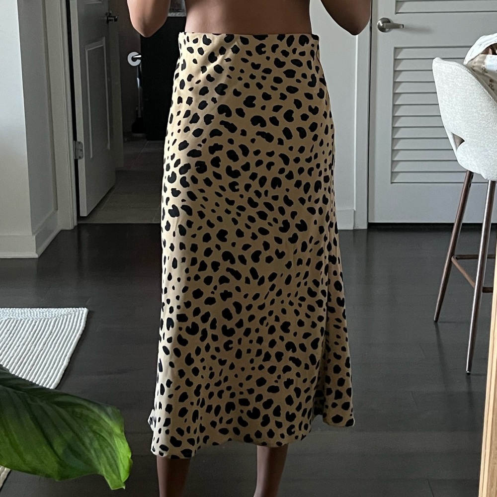 Midi Cheetah Print Skirt